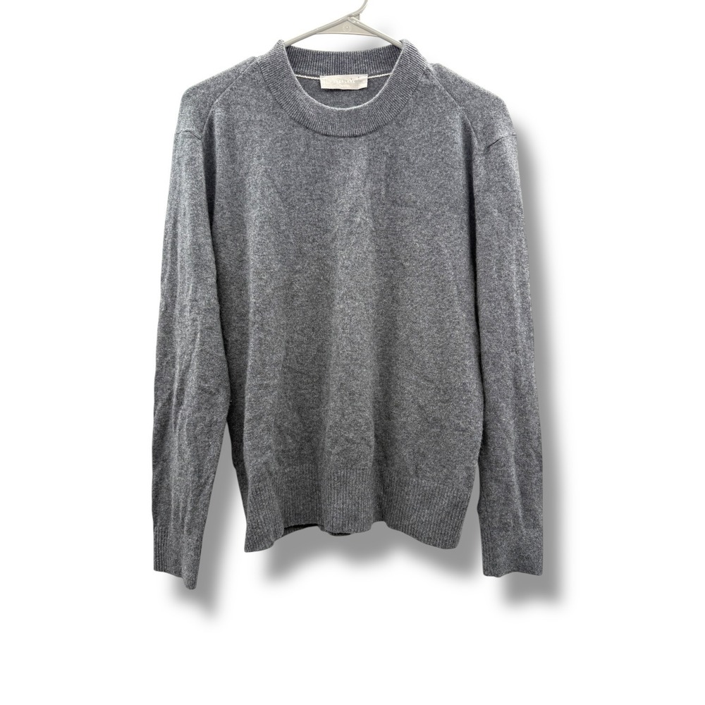 Everlane Cashmere Sweater Women's Medium Gray Classic Minimal Soft - Picture 1 of 7